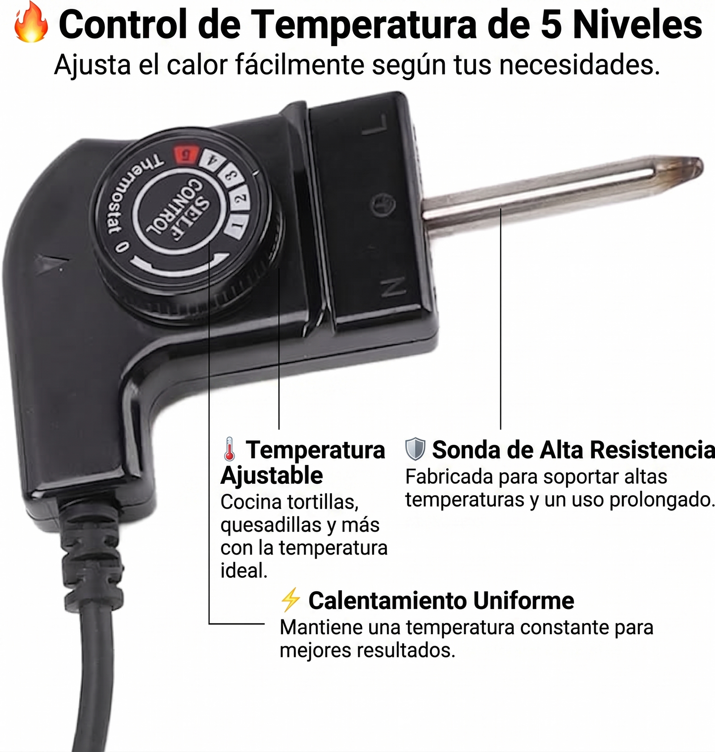 TortiHeat – Parrilla Eléctrica para Tortillas y Antojitos