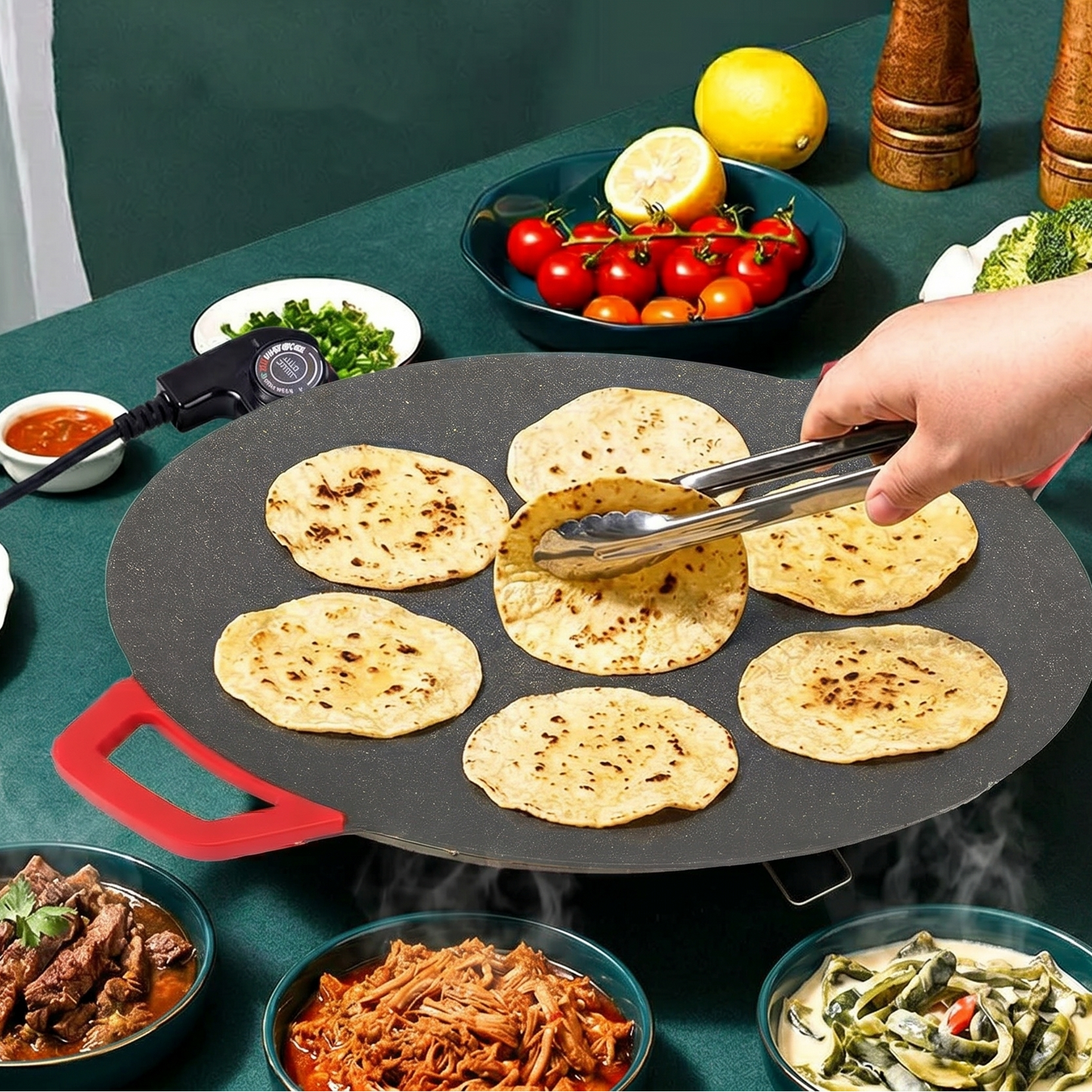 TortiHeat – Parrilla Eléctrica para Tortillas y Antojitos