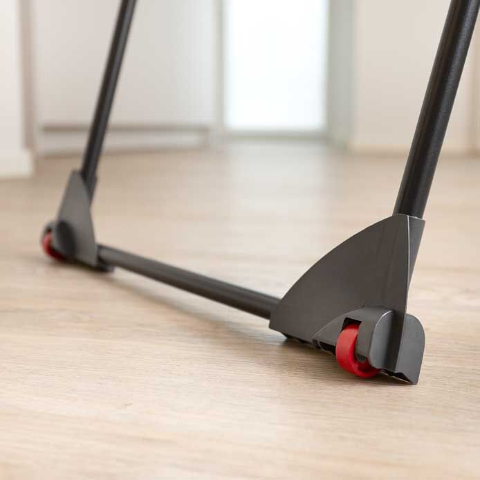 Vileda Infinity Flex Noir ® Étendoir à linge intérieur - Cordes XXL de plus de 2 mètres, stable et robuste, transport pratique